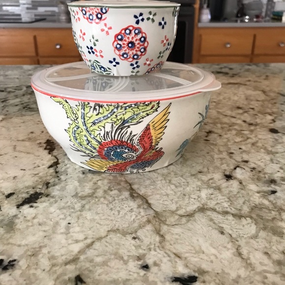 Beautiful bowl/ storage set microwave and dishwasher safe - Picture 3 of 4